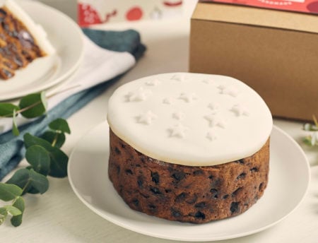 Gluten Free Round Christmas Cake in a Gift Box