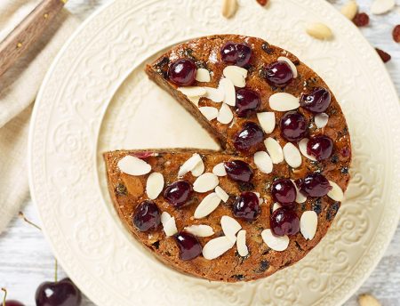 Dark Rich Fruit Cake in a Gift Box