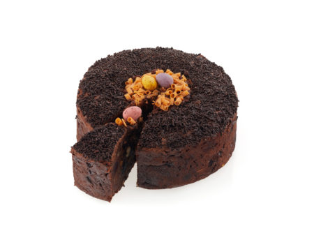 Chocolate Cherry and Hazelnut Easter Cake in a Gift Box